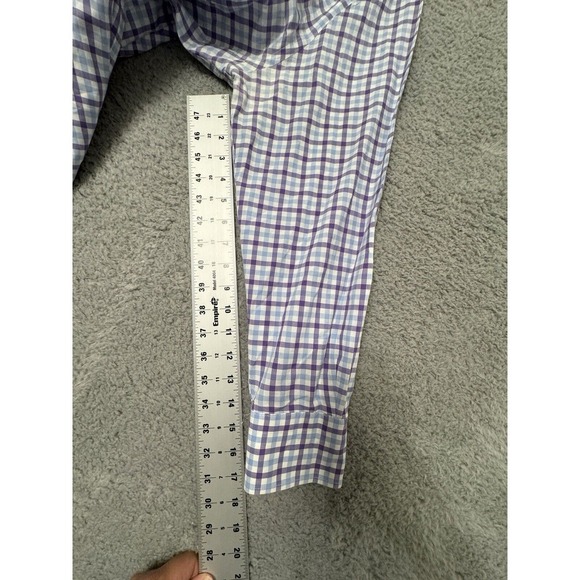 J. Crew Shirt Men's L Plaid‎ Button Down Long Sleeve Crosby 120's 2-ply Cotton - Picture 8 of 9